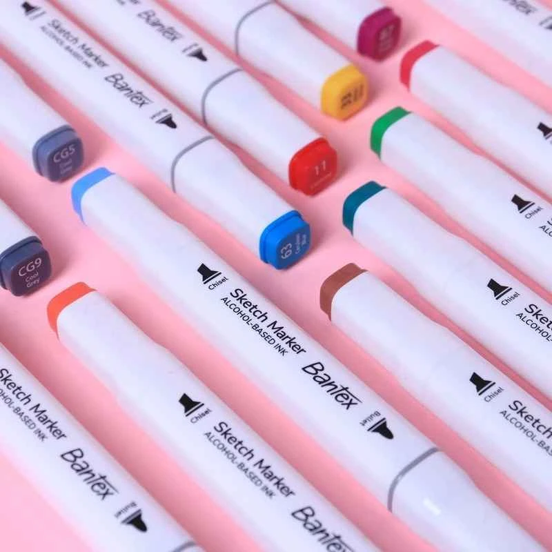 Bantex Sketch Marker BK2001 Spidol Sketsa Desain Dual Tip